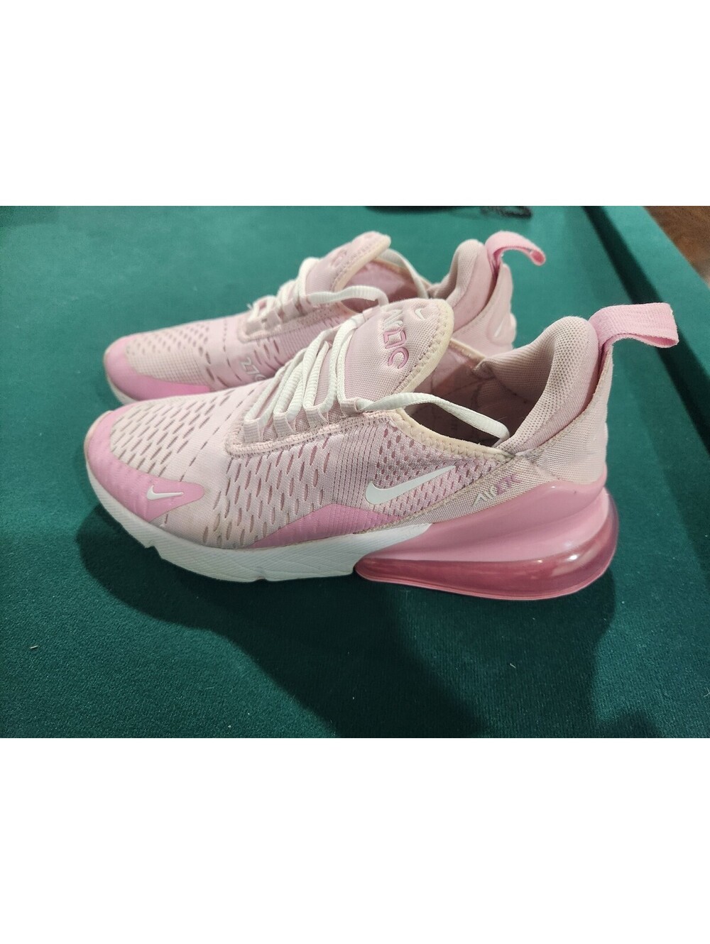 Nike Air Max 270 Pink Foam Pink Rise White AH6789-605 Size 5.5Y